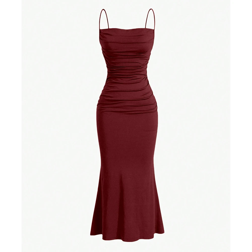 Kelly Maxi Dress – Chique Avondjurk met Spaghetti Bandjes