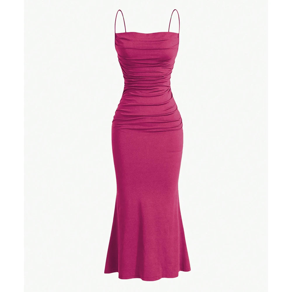 Kelly Maxi Dress – Chique Avondjurk met Spaghetti Bandjes