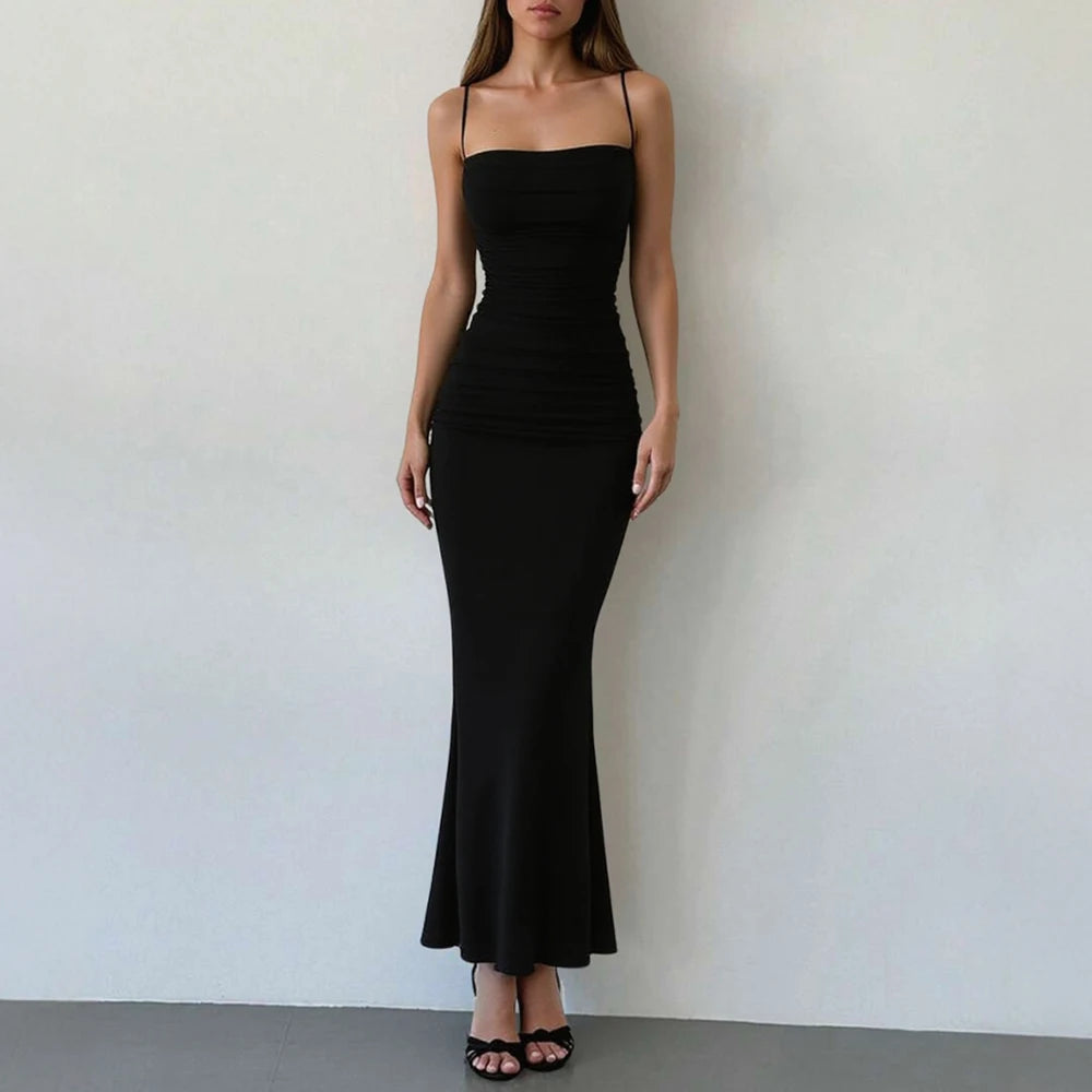 Kelly Maxi Dress – Chique Avondjurk met Spaghetti Bandjes