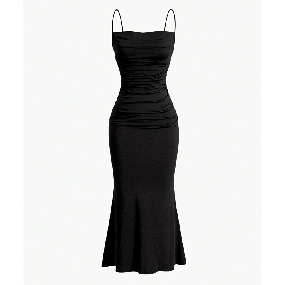 Kelly Maxi Dress – Chique Avondjurk met Spaghetti Bandjes