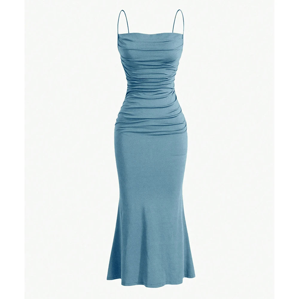 Kelly Maxi Dress – Chique Avondjurk met Spaghetti Bandjes