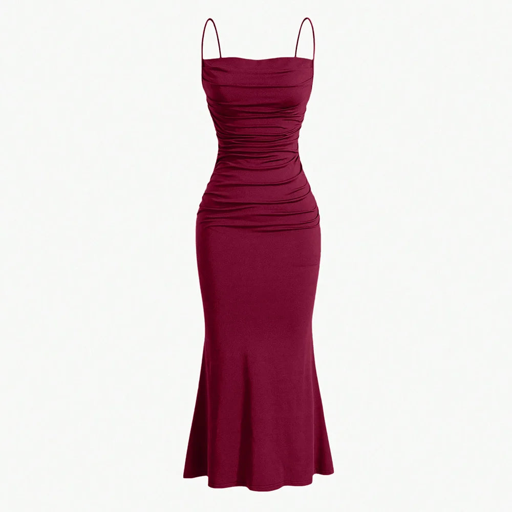 Kelly Maxi Dress – Chique Avondjurk met Spaghetti Bandjes
