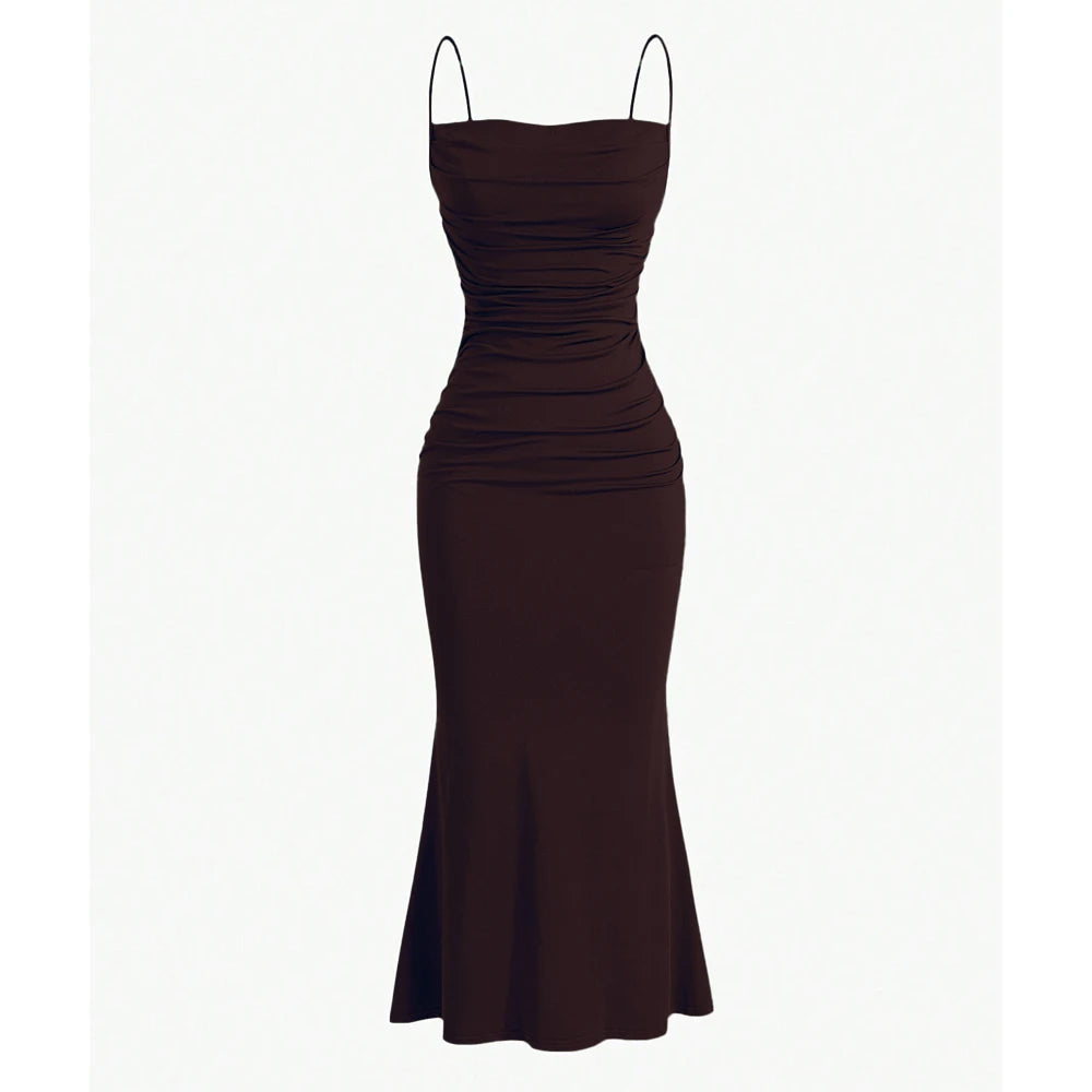 Kelly Maxi Dress – Chique Avondjurk met Spaghetti Bandjes